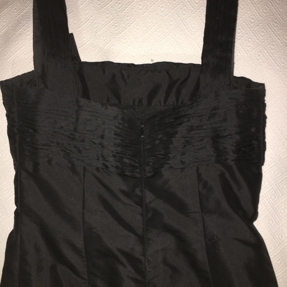 Black size 4 cocktail dress 100% THAI SILK - Picture 6 of 8